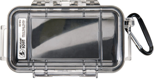 Pelican 1015 Micro Case (Black/Clear)