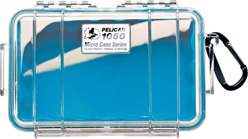 Pelican 1050 Micro Case (Clear/Blue)
