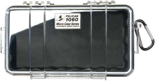 Pelican 1060 Micro Case (Black/Clear)
