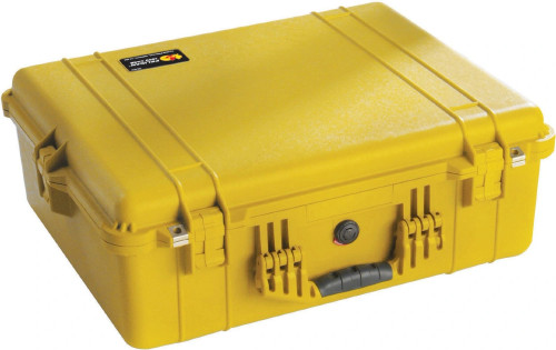 Pelican 1600 Case without Foam (Yellow)