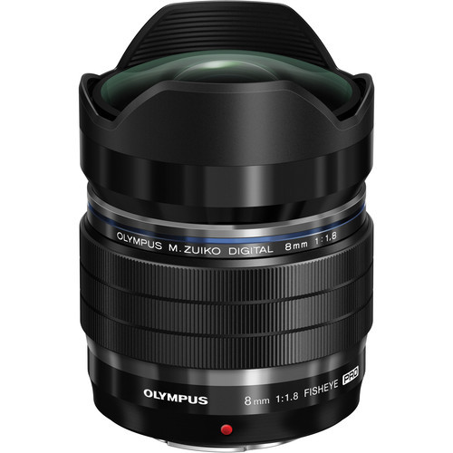 Olympus M.Zuiko Digital 8mm f/1.8 ED Fisheye Pro Lens + Half Price Lens