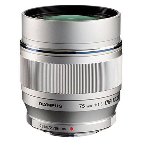 Olympus 75MM F1.8 M.Zuiko Lens - Silver + Half Price Lens