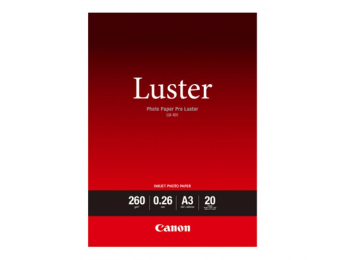Canon LU101 Photo Paper Pro Luster A3 - 20 Pack
