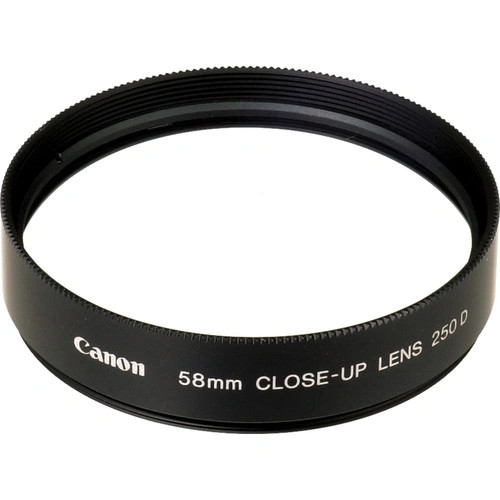 Canon Close Up Lens 58mm 250D REQ Lens Adapter