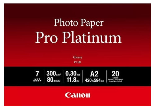 Canon PT101 Photo Paper Pro Platinum A2 - 20 Pack