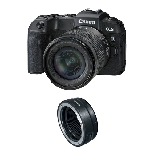 Canon EOS RP Mirrorless Digital Camera with 24-105mm Lens and EF-EOS R Adapter + CASH BACK
