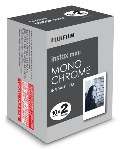 Fujifilm Instax Mini Film 20 Pack Monochrome