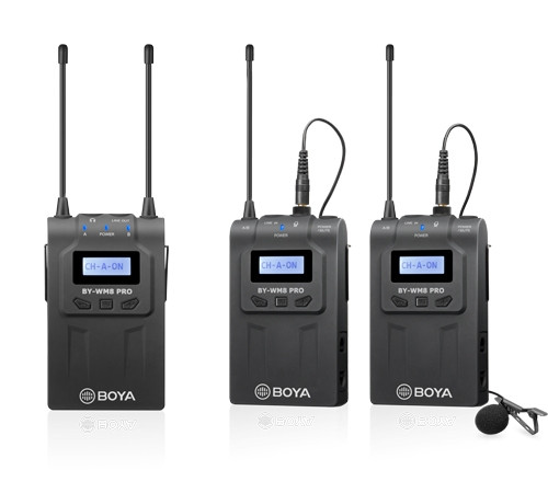 BOYA BY-WM8 Pro-K2 UHF Wireless Mic (1x Receiver2x Transmitter)