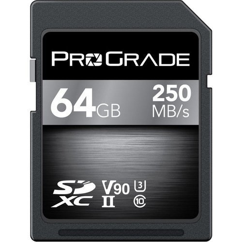 ProGrade Digital 64GB V90 250MB/s UHS-II SDXC Memory Card