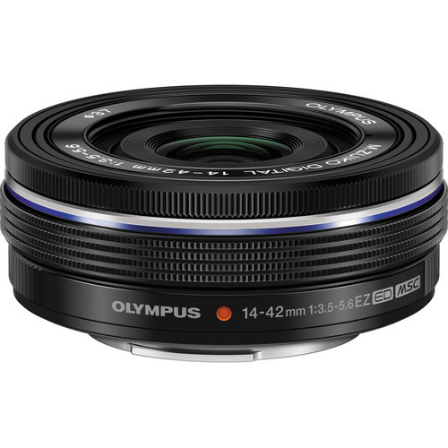 Olympus 14-42mm f3.5-5.6 EZ Pancake Micro Four Thirds Lens Black + Half Price Lens