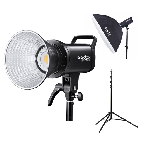 Godox SL60IIDaylight LED Video Light Kit with Stand & Softbox