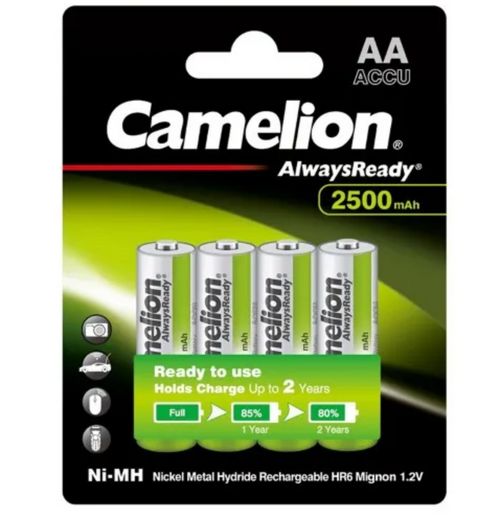 CAMELION ALWAYSREADY 2500MAH AA 4PK