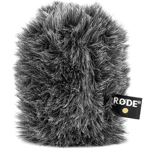 RODE WS11 DELUXE WINDSHIELD COMPRISED OF OPEN CELL FOAM AND FUR SLEEVE. SUITS VIDEOMIC NTG