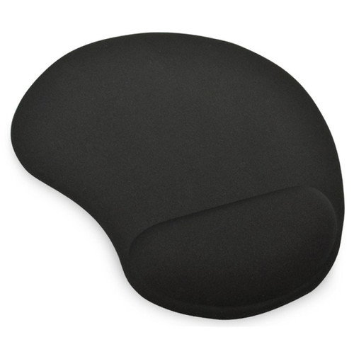 Ednet Mouse Pad with Gel Wrist Rest - Black