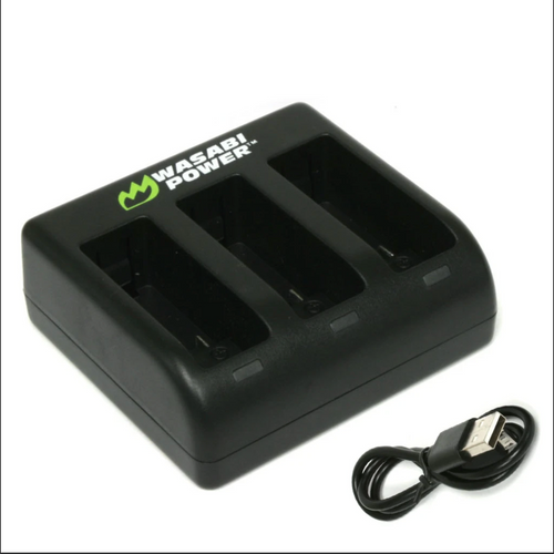 Wasabi Power Gopro Max Battery Charger (Triple USB) For Gopro ACDBD-001 ACBAT-001