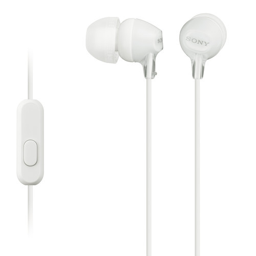 Sony MDREX15APW In Ear Headphone w/Smart Phone Control White