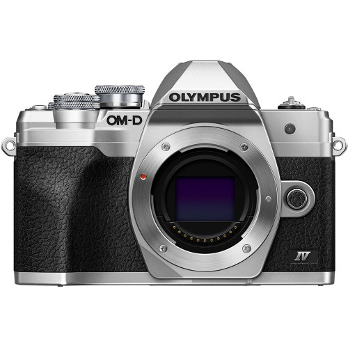 Olympus OM-D E-M10 Mark IV Mirrorless Digital Camera Body Only (Silver)