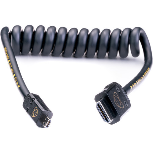 AtomFLEX HDMI (Type-A) Male to Micro-HDMI (Type-D) Male Coiled Cable
