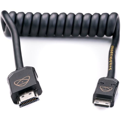 AtomFLEX HDMI (Type-A) Male to Mini-HDMI (Type-C) Male Coiled Cable