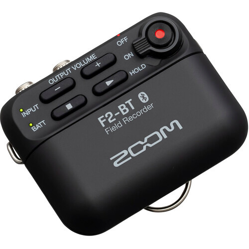 Zoom F2-BT Ultracompact Bluetooth-Enabled Portable Field Recorder with Lavalier Microphon