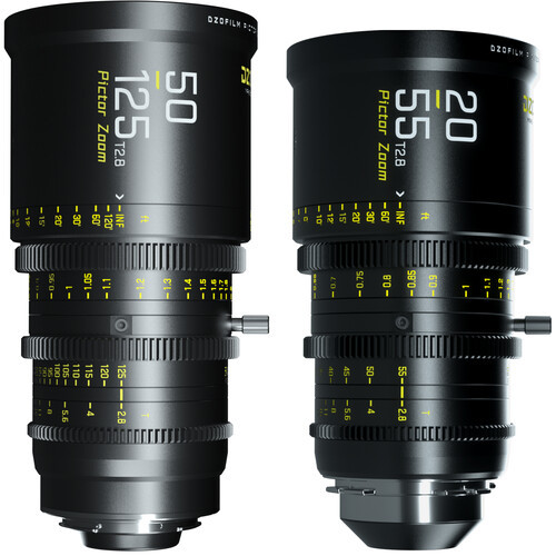 DZOFilm Pictor 20-55mm and 50-125mm T2.8 Super35 Zoom Lens Bundle