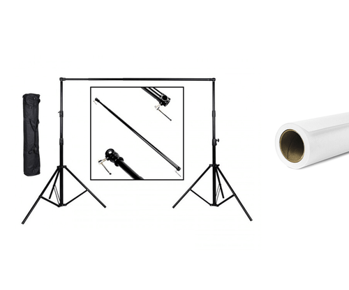 Portable Background Support Kit w Savage Paper (W)