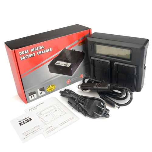 KingMa Dual LCD battery charger for Panasonic CGR-D54S