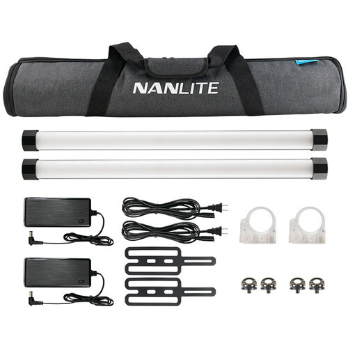 Nanlite Pavotube II 15X 2Kit RGBW LED Tube with Battery & App Control