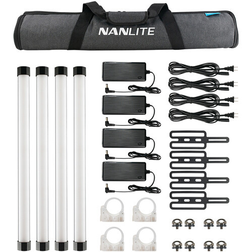 Nanlite Pavotube II 15X 4Kit RGBW LED Tube with Battery & App Control