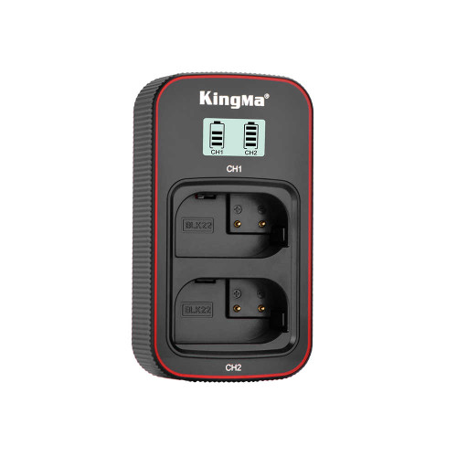 Kingma Panasonic DMW-BLK22 LCD Dual USB charger