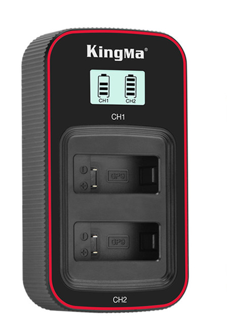 Kingma GoPro Hero 9, Hero 10, Hero 11, Hero 12 LCD Dual USB charger