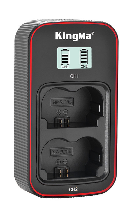 Kingma Fujifilm NP-W235 LCD Dual USB charger