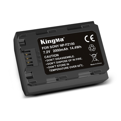 Kingma Sony NP-FZ100 Battery 2000mAh, includes a battery protective box