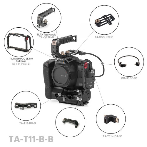 Tilta Basic Kit for Blackmagic Design Pocket Cinema Camera 6K Pro (Black)