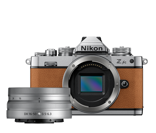 Nikon Z fc Camera Amber Brown with Nikkor Z DX 16-50mm VR SL