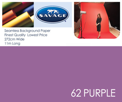 SAVAGE62 Purple Paper Backdrop Roll (Contact us for shipping quotes)