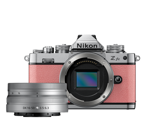 Nikon Z fc Camera Coral Pink with Nikkor Z DX 16-50mm VR SL