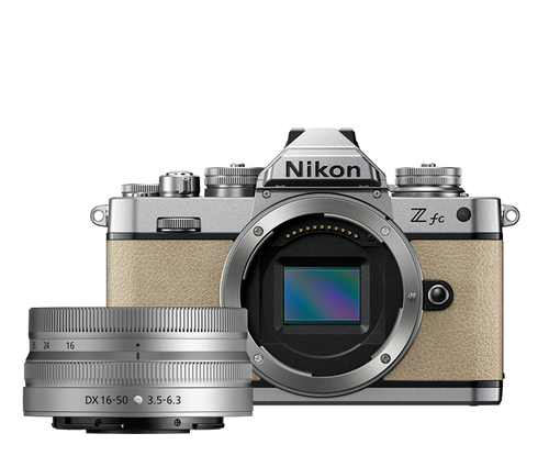 Nikon Z fc Camera Sand Beige with Nikkor Z DX 16-50mm VR SL