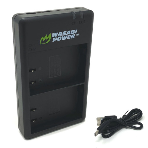 Wasabi Power Panasonic DMW-BLK22 USB-C Dual Charger