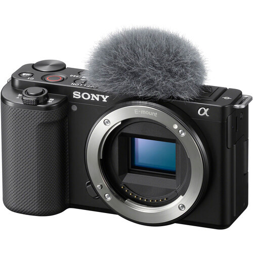 Sony Alpha ZV-E10 E Mount 24.2MP Vlogging Camera Body Only - BLACK