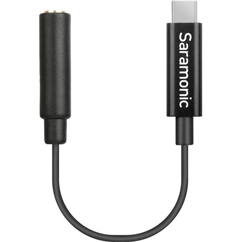 Saramonic SR-C2007 3.5mm TRS Female to USB Type-C Adapter Cable for Osmo Action (2.4" / 6.1cm)