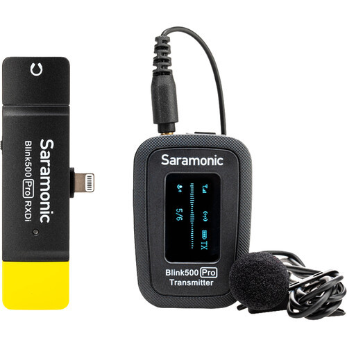 Saramonic Blink 500 Pro B3 Wireless Lavalier Microphone for iOS Devices (Lightning) (2.4 GHz)