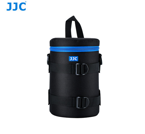 JJC DLP-5II Deluxe Lens Pouch (Interior 113 x 215mm, w/padded shoulder strap)