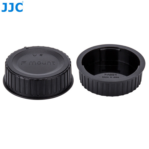 JJC Body Cap/Rear Lens Cap Set for Nikon F Lens/Camera (New Design)