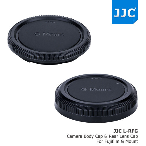 JJC Body Cap/Rear Lens Cap Set for Fujifilm G Lens/Camera