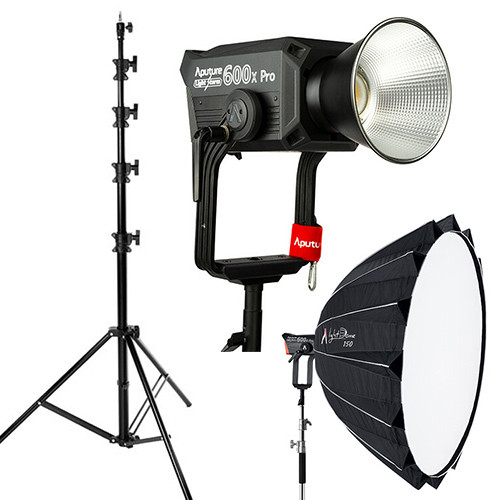 Aputure LS 600x Pro Bi-Color LED Light Kit with Light Dome 150 & Light Stand