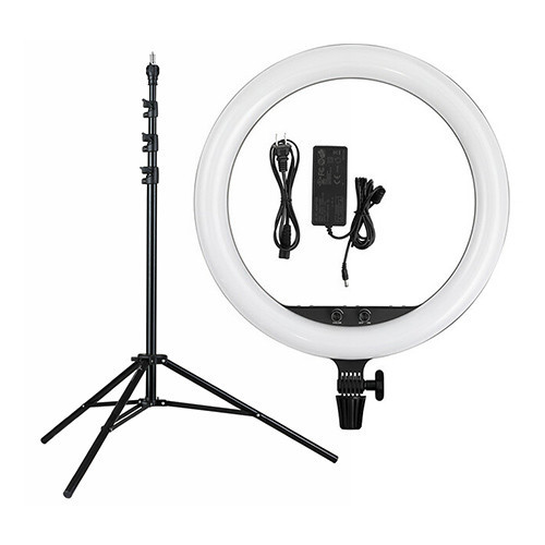 Godox LED Ring Light 18-Inch Kit with Light Stand - Black