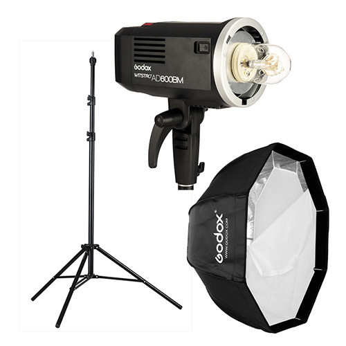 Godox AD600 Manual Flash Kit with 120cm Octa Softbox & Light Stand