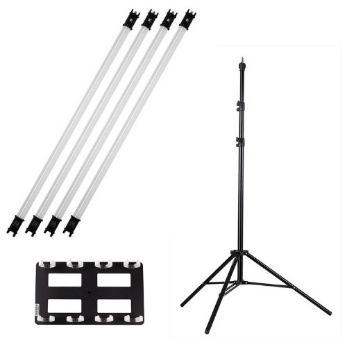 Nanlite PavoTube 30C 4 Kit with Light Stand and Tube Holder