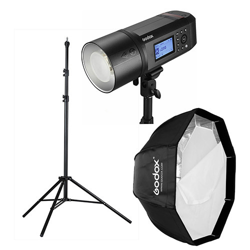 Godox AD600 Pro Flash Kit with 120cm Octa Softbox & Light Stand
